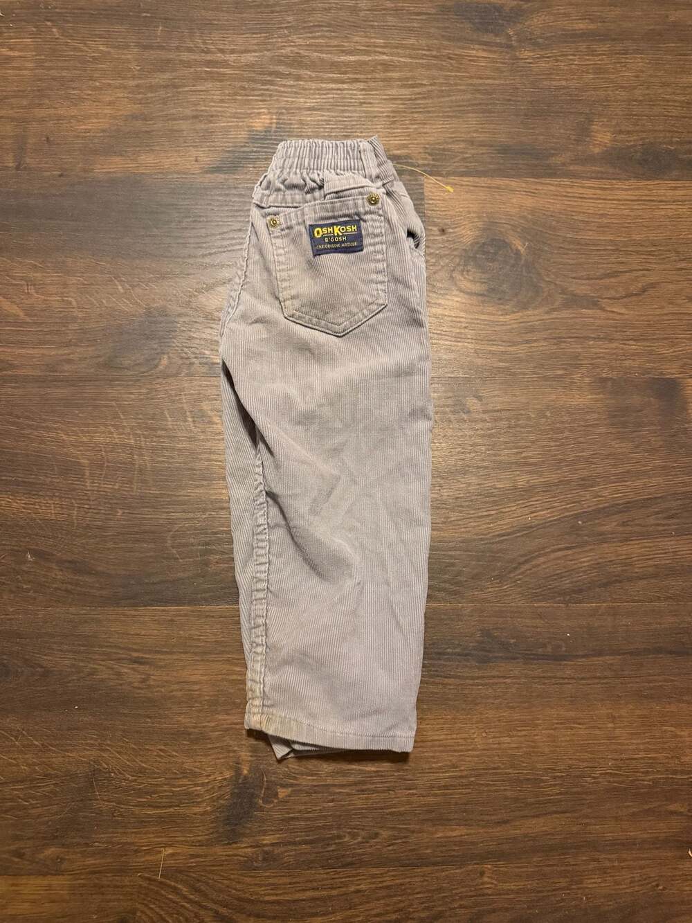 OshKosh B'gosh Toddler Boys Gray Corduroy Pants Size 3T